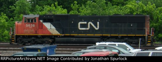 CN 5638, conductor's side view